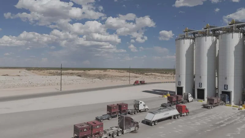 Safe frac sand truck loadouts